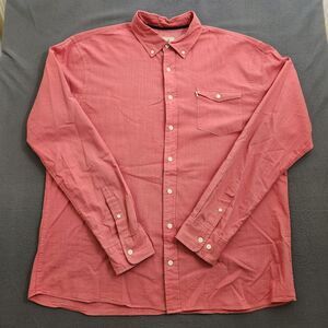 Johnnie-O Men XL Pink Hangin Out Long Sleeve Button Down Dress Shirt